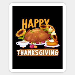 Happy Thanksgiving 2021 Celebrate Thanksgiving Dinner 2021 Gift For Mom And Dad Turkey Holiday Sticker